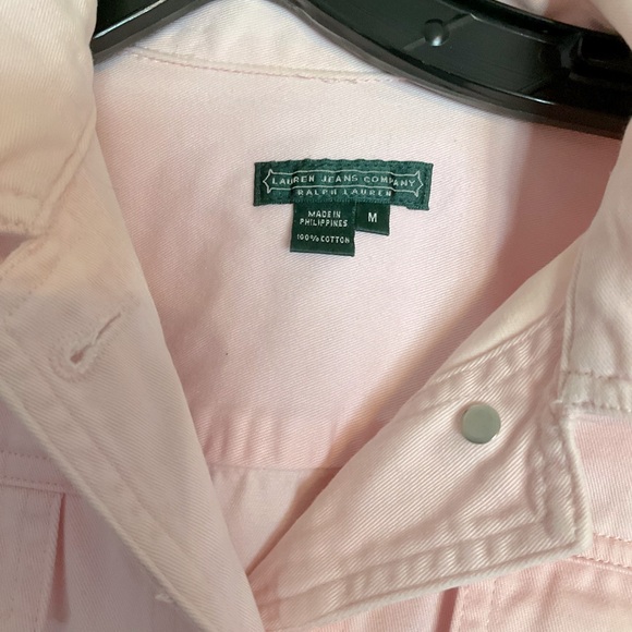 Lauren Ralph Lauren Sport pink denim jacket. - Picture 2 of 5